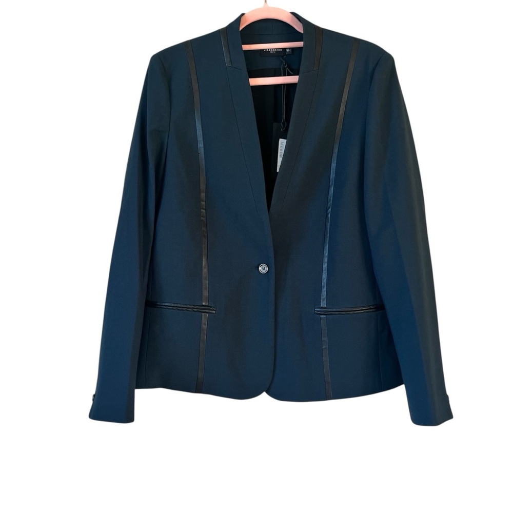 Liebeskind Berlin Dark Blue Women's Blazer Luxe Classic Office NWT Size L/40